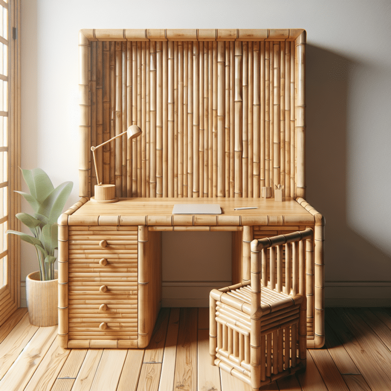 Compact Bamboo Desks for Small Rooms