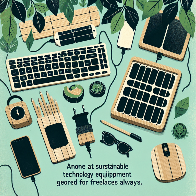 Sustainable Tech Gear for Freelancers