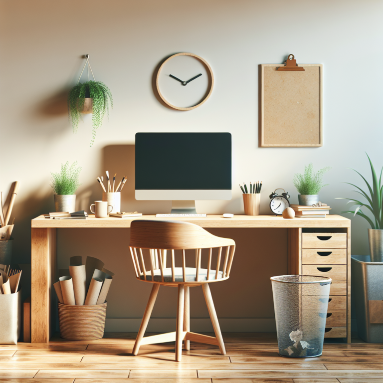 Home office decluttering for sustainability
