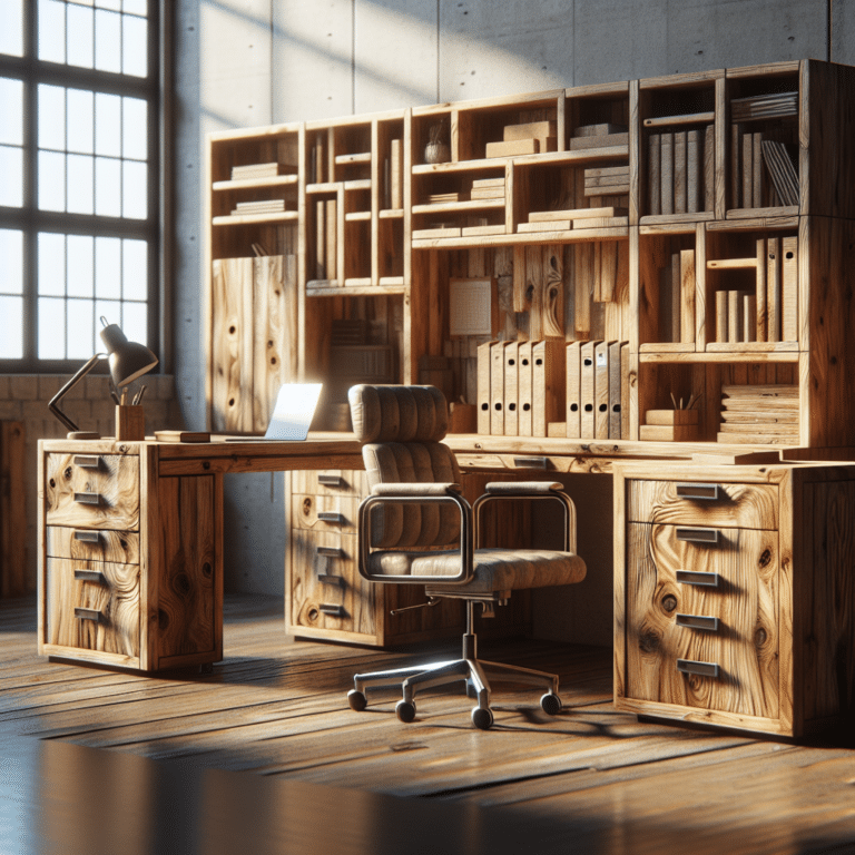 Recycled Wood Office Furniture Ideas