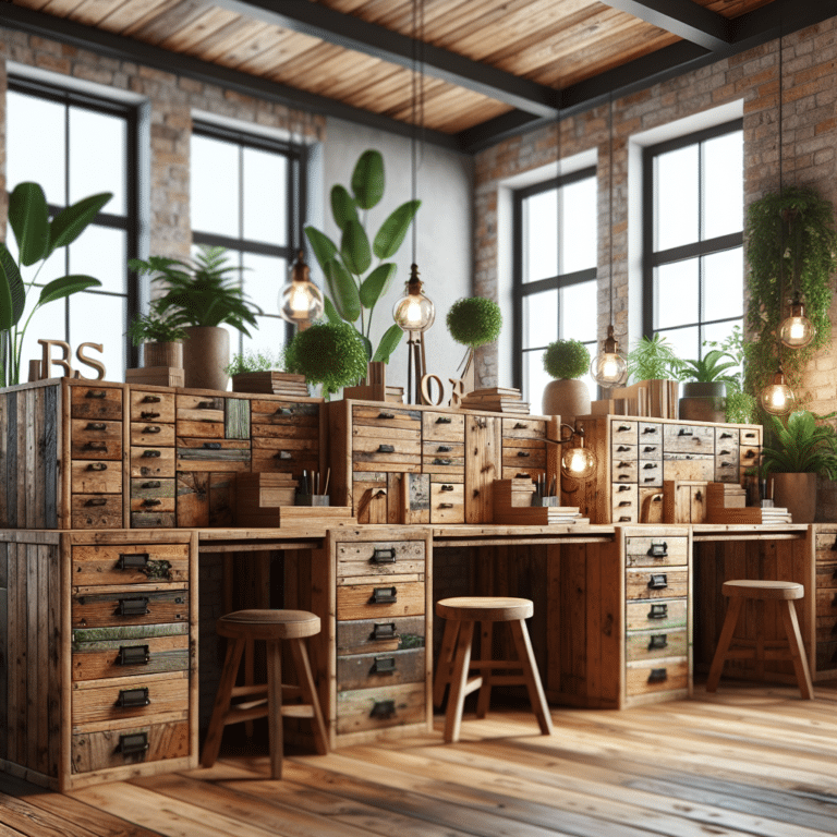 Reclaimed Wood Desks: Storage and Sustainability in One