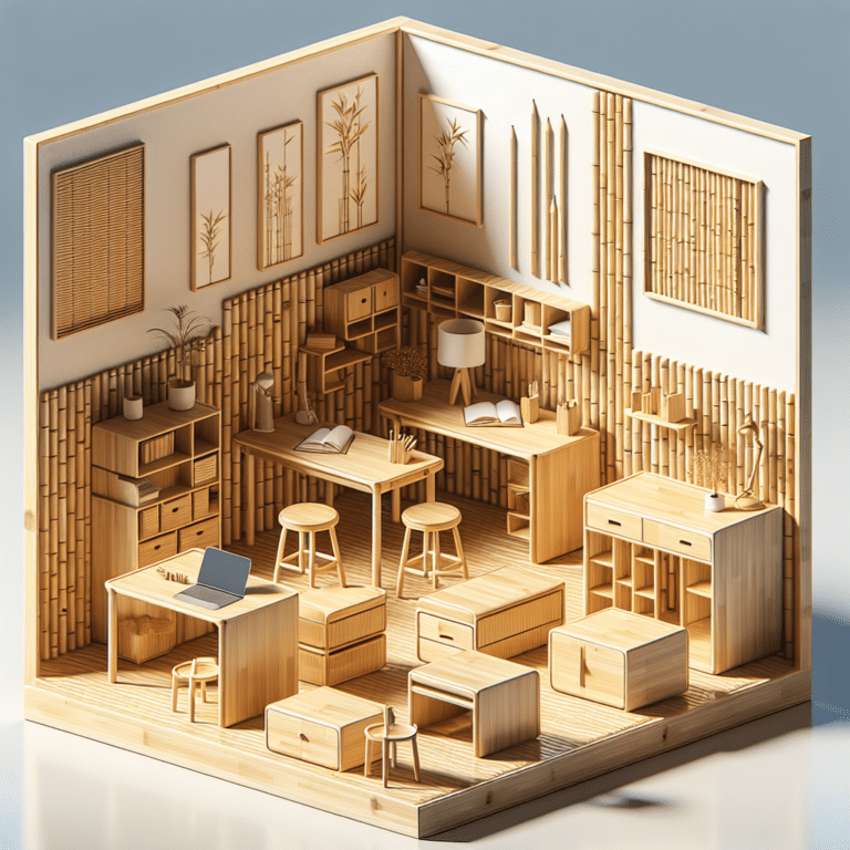 Compact Bamboo Desks for Small Rooms