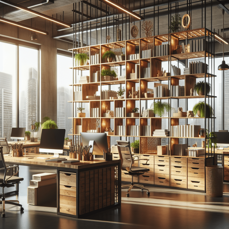 Eco-Friendly Office Shelves for Storage