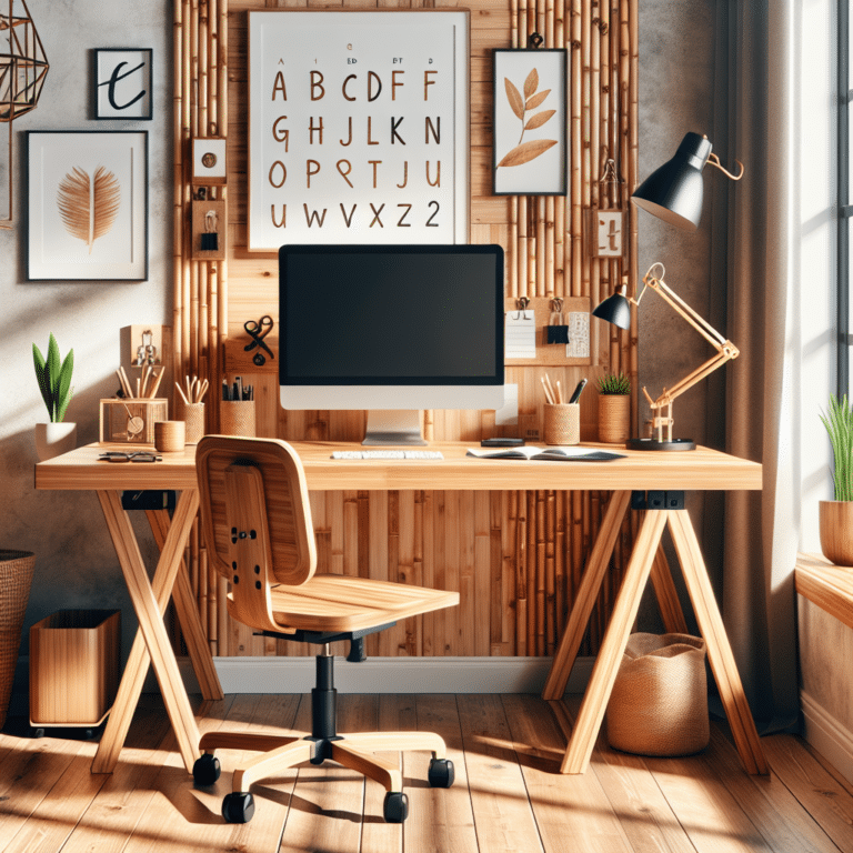 Adjustable Bamboo Desks for Home Office