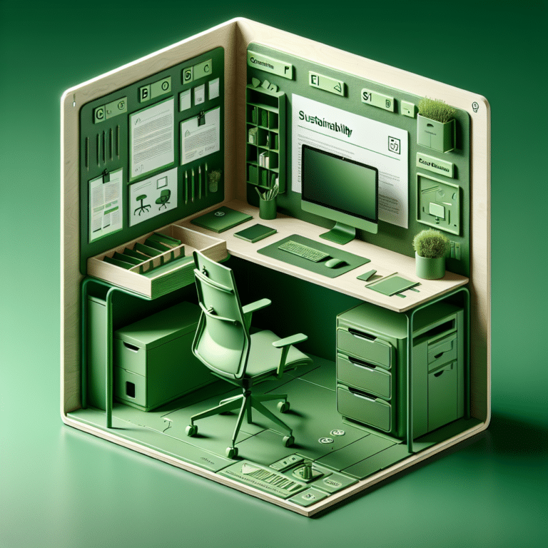 Compact Green Office Furniture Sets: Sustainable and Stylish